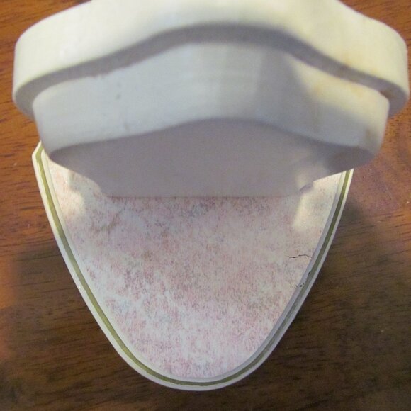 Home Interiors Sconce Ruffled Edge Glass Candle Holder Mirrored Pink Marble Look - Picture 15 of 16